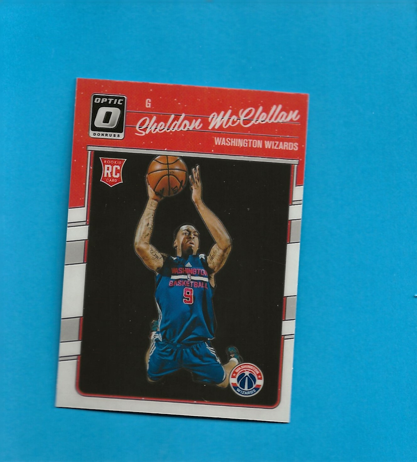 2016-17 Panini Donruss Optic Sheldon McClellan RC #199 Washington Wizards