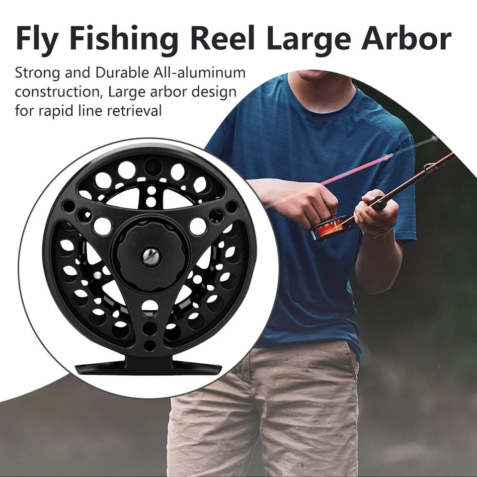 3/4, 5/6, 7/8 Weights Fly Fishing Reel w/ CNC Machined Aluminum Alloy Housing - Image 3 of 4