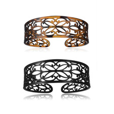 Minihope Headbands for Women, Fashion Headbands for Girls,Black Brown, 2-Count.