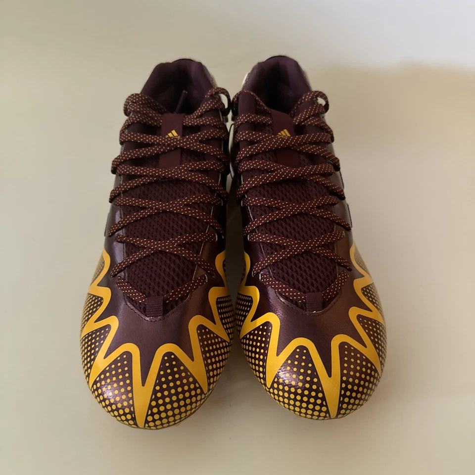 adidas Freak 22 Men's 12.5 ASU/Commanders Maroon/Gold PE Football Cleats HP8771 - Image 2 of 4