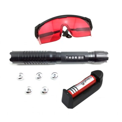 THOR M II 532nm Adjustable Focus Green Laser Pointer Visible Lazer Beam Pen