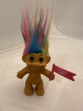 Russ 3 Get Well Soon Troll Doll Rainbow Hair Vintage Brand New
