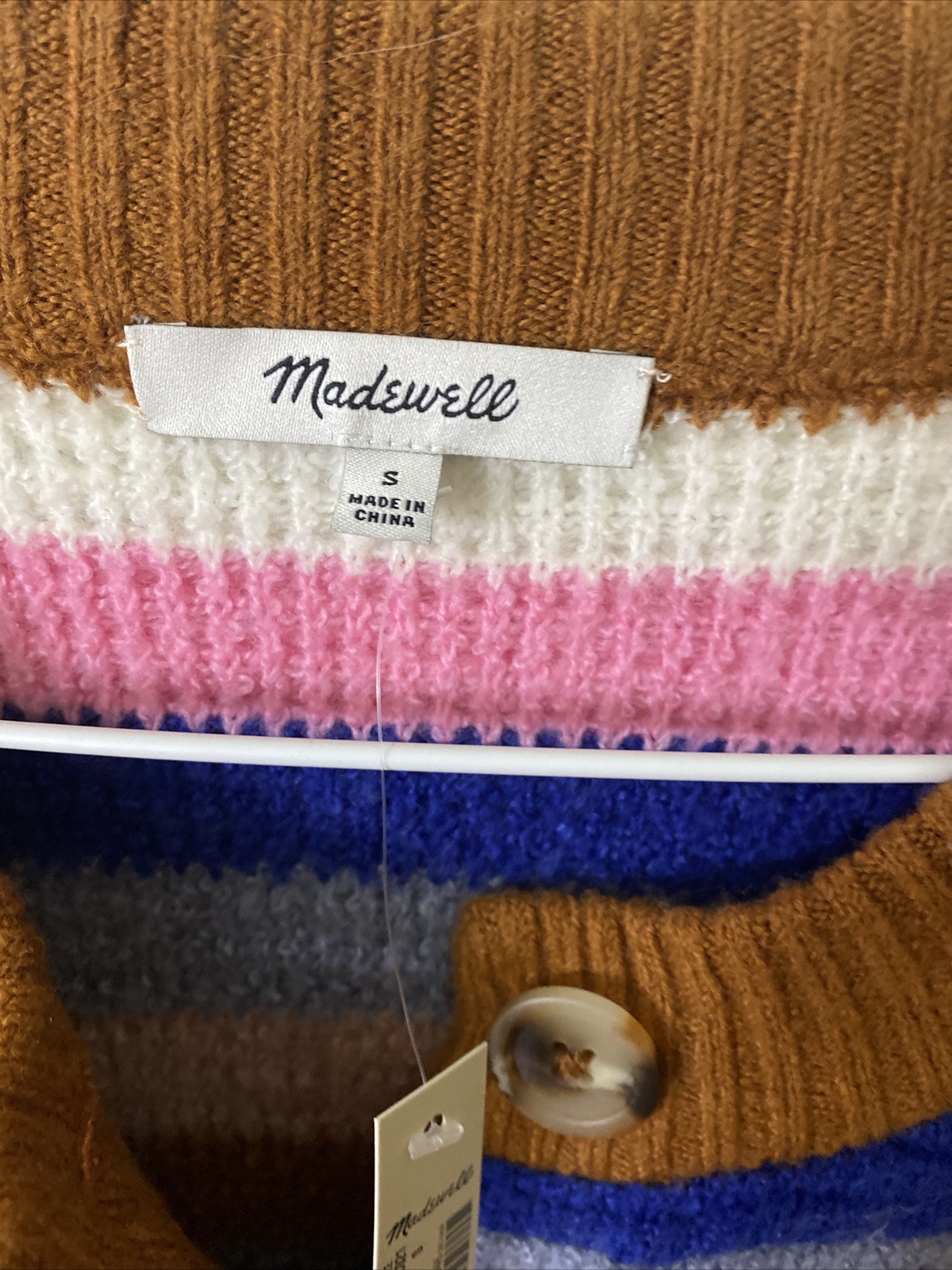Madewell Striped Springview Cardigan 
