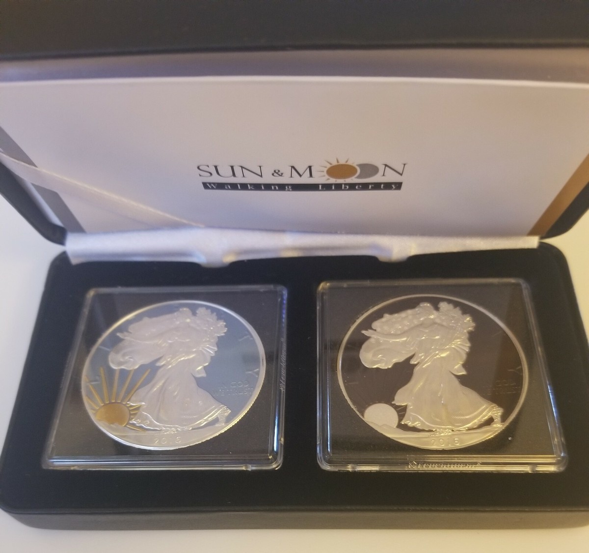 2016 Silver Eagles Sun & Moon Walking Liberty Set Ruthenum