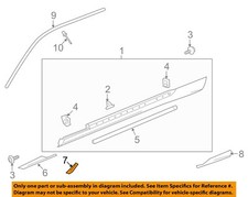 GM OEM 10-15 Camaro Pillars, Rocker Floor Exterior Trim-Protector 92232021