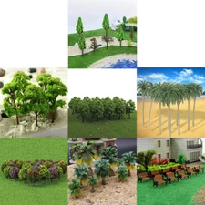 Mini Model Trees Train Railroad Layout Diorama Wargame Scenery Garden Landscape
