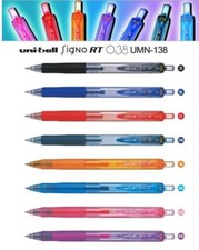 Uni-ball Signo RT UMN-138 Gel Pens Choose Colors Uniball 0.38mm Roller Ball Grip