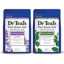 Pure Epsom Salt, Lavender  Eucalyptus Duo Bundle, 3 lbs Pack of 2