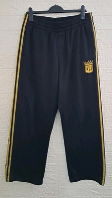 Seltene Adidas Muhammad Ali Jogginghose Schwarz Gold Boxen Kampfsport Gr. L