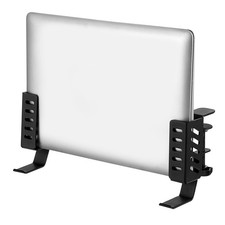 Desk Laptop Stand No-Drill Clamp Mount Hanging Holder for Keyboard Black