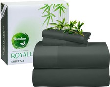 Bamboo Viscose Full Sheet Set - Cooling Bed Sheet Set - 1 Fitted, 1 Flat  2 ...