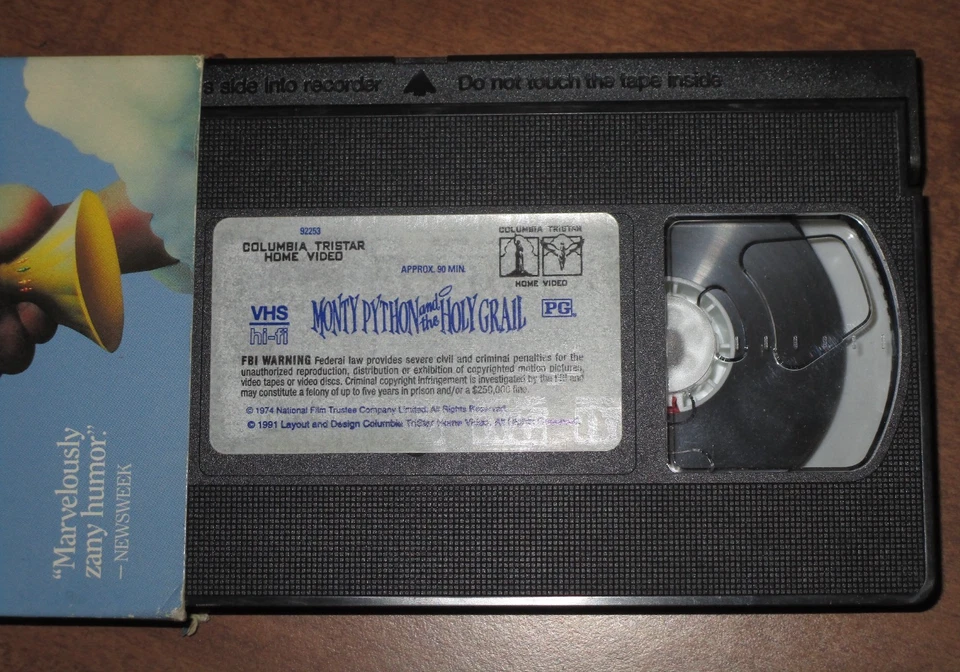 MONTY PYTHON'S The Meaning of Life, AND THE HOLY GRAIL Lot 2 VHS Comedy Tapes - Image 2 of 4