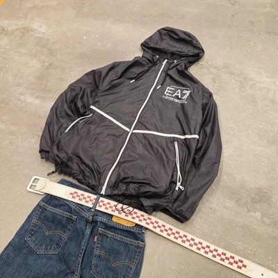 EA7 Armani Trainingsjacke Schwarz Windbreaker Lightweight Streetwear Jacket