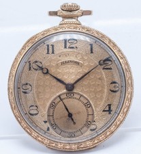 1921 - Illinois 12s Grade 274 21j Pilot 25YR Gold Filled Open Face Pocket Watch
