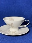 Vintage-Rosenthal Classic Rose White Roses & Brown Leaves Teacup and Saucer — photo 1