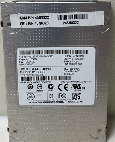 LOT OF 15 - Mixed Brand 128GB SATA 2.5' SSDs
