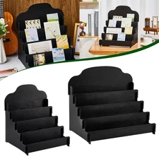 Wooden Display Stand Rack for Greeting Birthday Post Card Brochure Photo Sticker