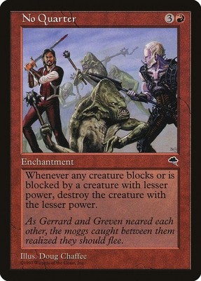 1x No Quarter - NM - Tempest Block - mtg - SPARROW MAGIC