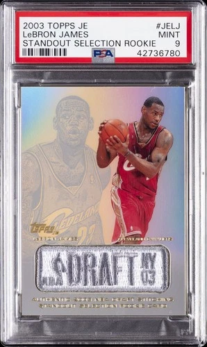 2003 TOPPS JERSEY EDITION STANDOUT SELECTION ROOKIE LEBRON JAMES ROOKIE RC PSA 9