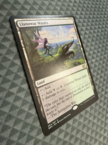 MTG Llanowar Wastes #264/287 Rare The Brothers’ War (BRO) - Picture 2 of 4