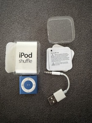 Apple iPod Shuffle 4th Generation A1373 MP3 Player 2GB, Blue New Open Box 