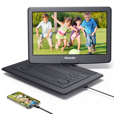 19'' Tragbarer DVD Player mit 16'' Großer Bildschirm 6 Stunden AKKU 1600x900 HDMI