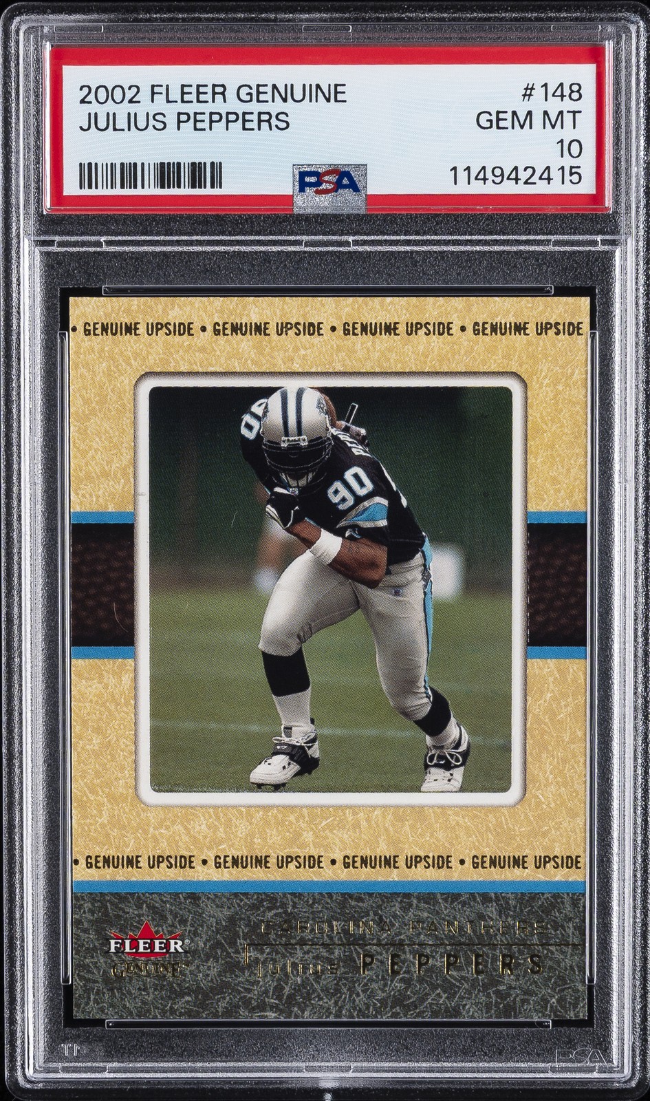 Julius Peppers Fleer Genuine #148 Base