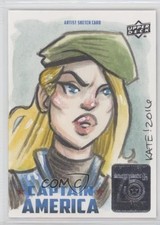 2016 Marvel Captain America 75th Anniversary 1/1 Kate Carleton Auto Sketch b9t