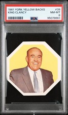 1961 YORK YELLOW BACKS #39 KING CLANCY - PSA 8