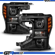 20-22 Ford F250 F350 F450 F550 Factory OE Black Projector Replacement Headlight