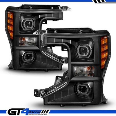 20-22 Ford F250 F350 F450 F550 Factory OE Black Projector Replacement Headlight