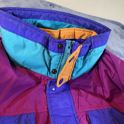 Vintage Woolrich Sigmet Gear Down Puffer Ski Coat Blueberry Men’s Size Large - Picture 4 of 15