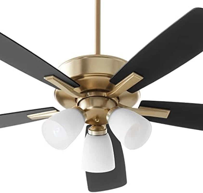 4525-380 Ovation 52" Ceiling Fan with Lights, Aged Brass - Image 3 of 4