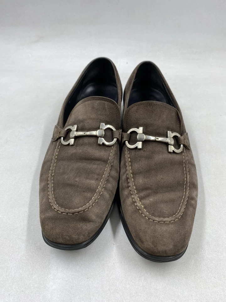 Mocasines Salvatore Ferragamo de gamuza marrón M 8,5 Foto 2 de 4