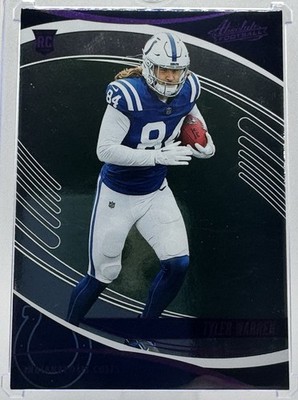 2025 Panini Absolute #195 Tyler Warren Purple RC - Penn State | IND Colts
