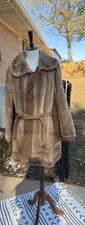 Vintage Paris Faux Fur Suede Jacket Lilli Ann San Francisco Made in England Med