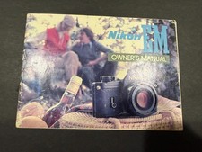 Nikon EM Camera Instructions Manual...Free Shipping