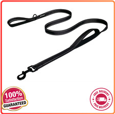 6Ft Heavy Duty Dog Leash with 2 Padded Handles for Large Dogs