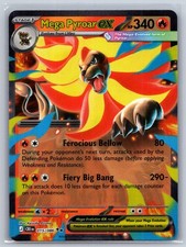 Mega Pyroar ex 015/086 Holo Double Rare Chaos Rising Pokemon Near Mint