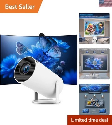 Compact Mini Projector with 180° Rotation & Built-in Netflix - Your Home Cinema