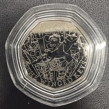 2024 UK Harry Potter: The Winged Keys BU 50p Coin - Available on eBay