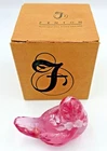 Fenton Longaberger Pink Hope Glass Song Bird 2006 Hand Painted Signed C Riggs
