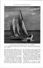 Retro 1941 Oklahoma Man-made Lakes Sailing Print - Vintage Wall Art
