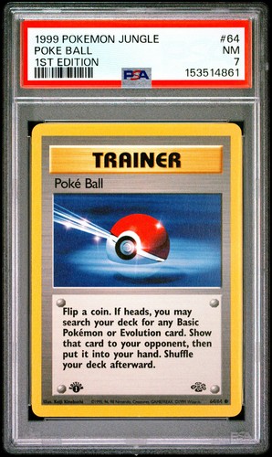 Poké Ball (1st Edition) graded PSA 7 for sale on eBay