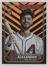2024 Topps Update Rookie Debut Holiday Blaze Alexander #US265 19yg