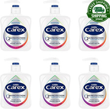 Carex Antibacterial Moisture Hand Wash 2 Hour Protection 6 x 250ml Bulk Pack 5.99 per litre