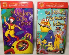 The Wacky Adventures Of Ronald McDonald VHS 2 Tape Lot  2-1998  3-1999 TESTED
