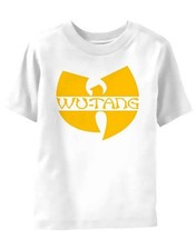 Wu Tang Clan Toddler T Shirt Logo new Official White 3 months to 2 yrs