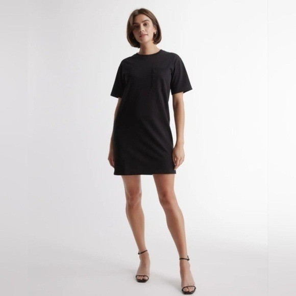 quince organic cotton relaxed fit t-shirt mini dress
