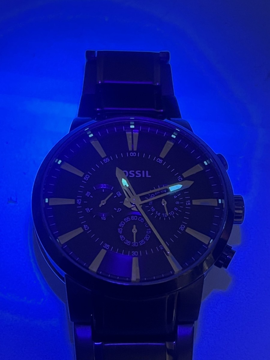Fossil Watch Men's Chronograph Smoke Ion Plated Stainless